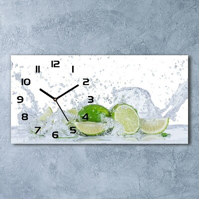 Reloj rectangular Limas y agua