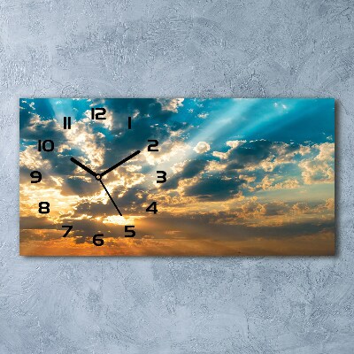 Reloj horizontal Cielo del atardecer