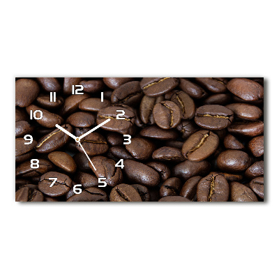 Reloj rectangular Granos de café