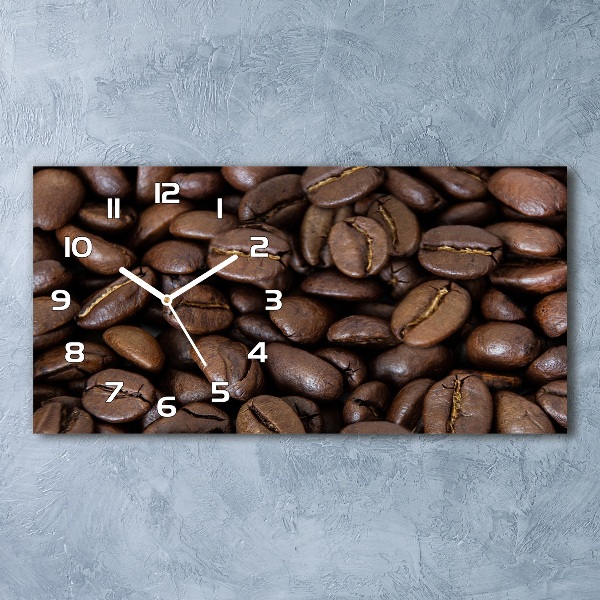 Reloj rectangular Granos de café