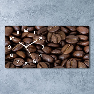 Reloj rectangular Granos de café