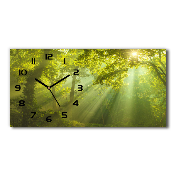 Reloj rectangular Bosque al sol