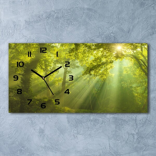 Reloj rectangular Bosque al sol