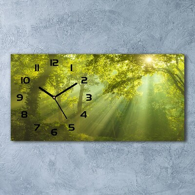 Reloj rectangular Bosque al sol