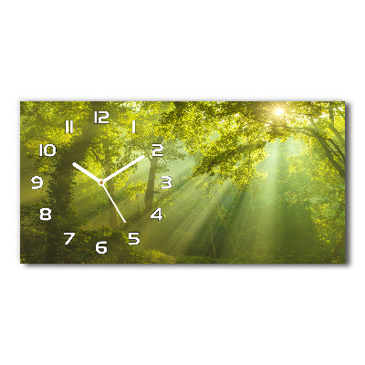 Reloj rectangular Bosque al sol