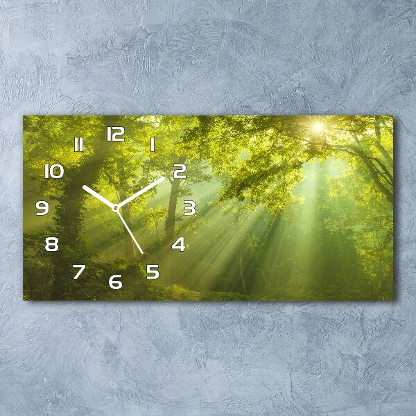 Reloj rectangular Bosque al sol