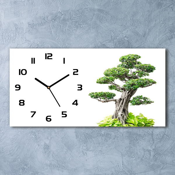 Reloj horizontal Árbol bonsái