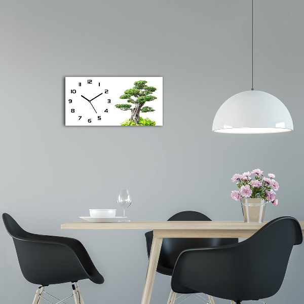 Reloj horizontal Árbol bonsái
