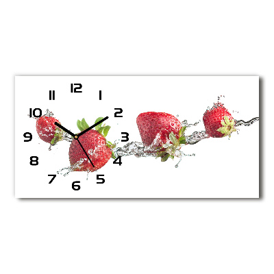 Reloj horizontal Fresas y agua