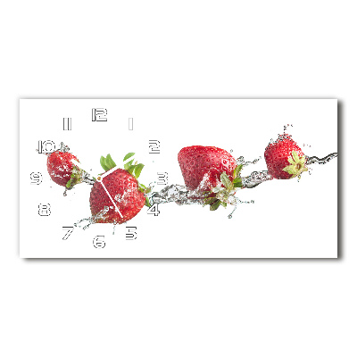 Reloj horizontal Fresas y agua