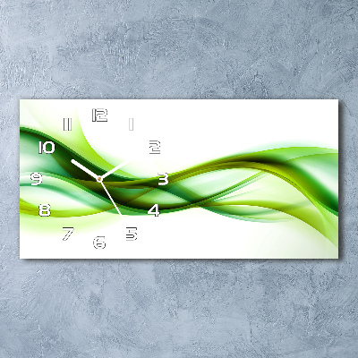 Reloj de cristal horizontal Ondas abstractas