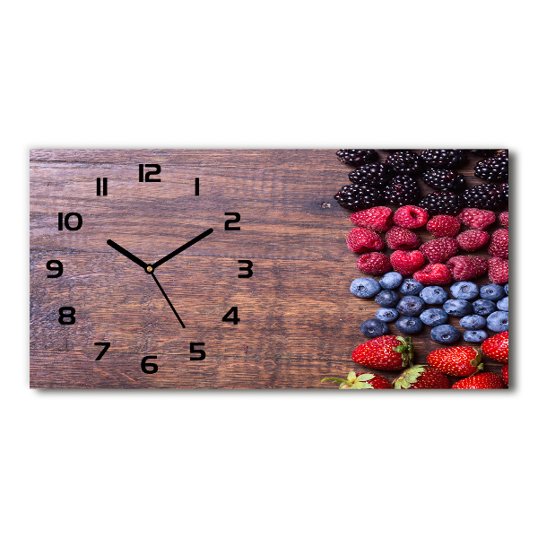 Reloj rectangular Frutos del bosque