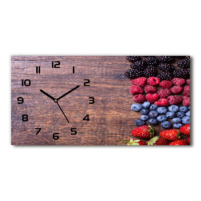 Reloj rectangular Frutos del bosque