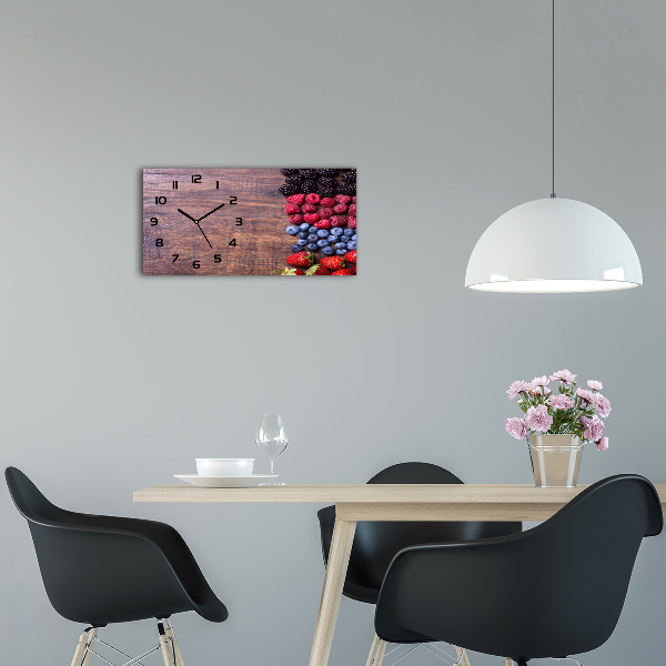 Reloj rectangular Frutos del bosque