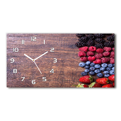 Reloj rectangular Frutos del bosque