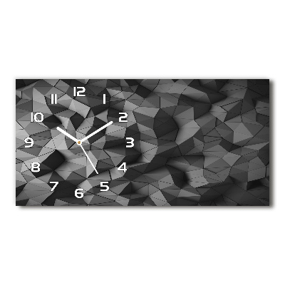 Reloj de cristal horizontal Fondo 3d abstracto