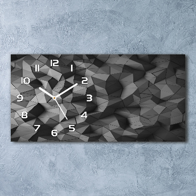 Reloj de cristal horizontal Fondo 3d abstracto