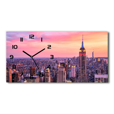 Reloj rectangular Nueva york oeste