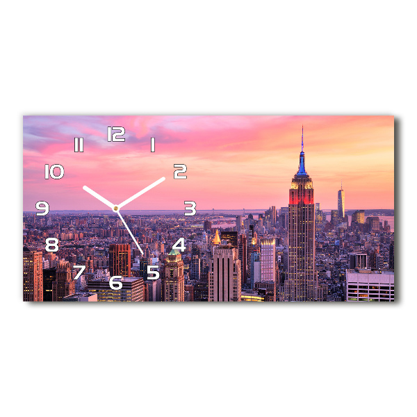 Reloj rectangular Nueva york oeste