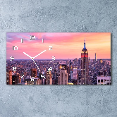 Reloj rectangular Nueva york oeste