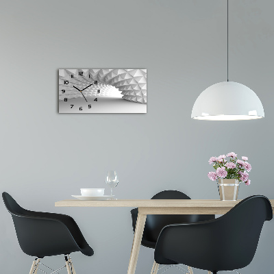 Reloj de cristal horizontal Túnel abstracto