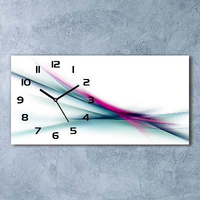 Reloj rectangular Ondas abstractas