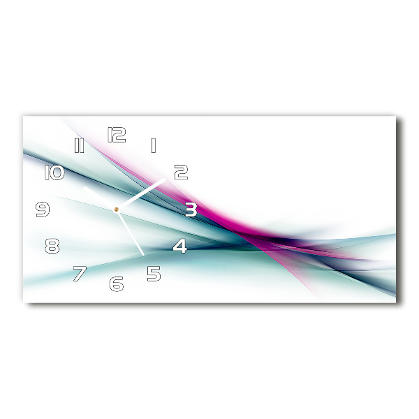 Reloj rectangular Ondas abstractas