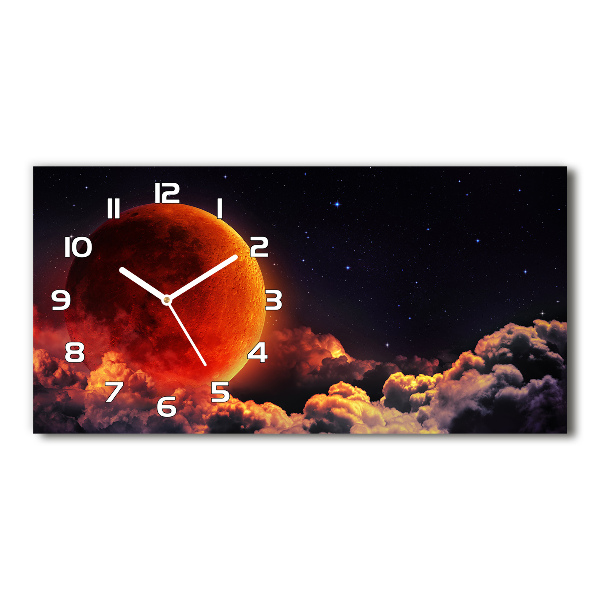 Reloj de cristal horizontal Eclipse lunar
