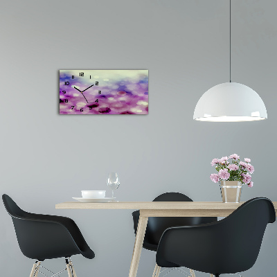 Reloj horizontal Ruedas moradas