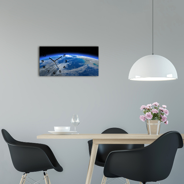 Reloj horizontal Planeta tierra