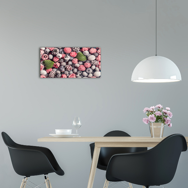 Reloj rectangular Frutos del bosque congelados