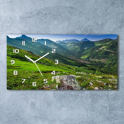 Reloj horizontal Amanecer en las montañas