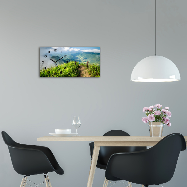 Reloj de cristal horizontal Camino a la cima