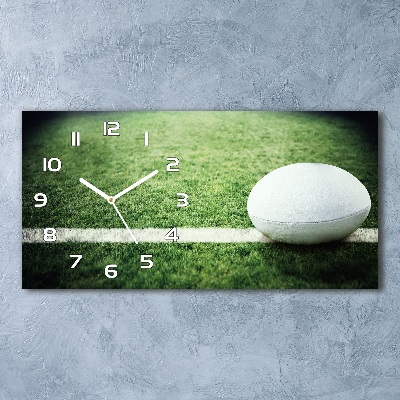 Reloj de cristal horizontal Pelota de rugby