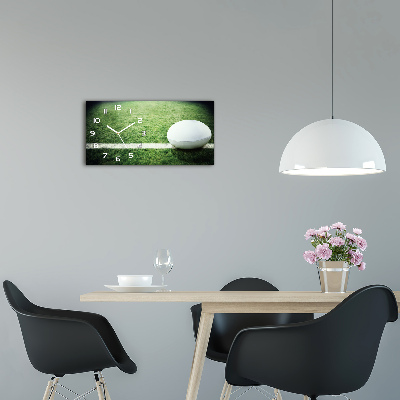 Reloj de cristal horizontal Pelota de rugby