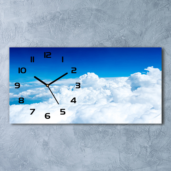 Reloj horizontal Nubes a vista de pájaro