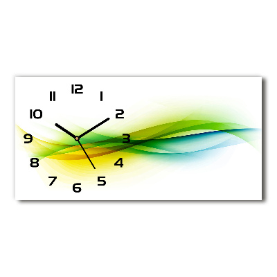 Reloj rectangular Ondas abstractas