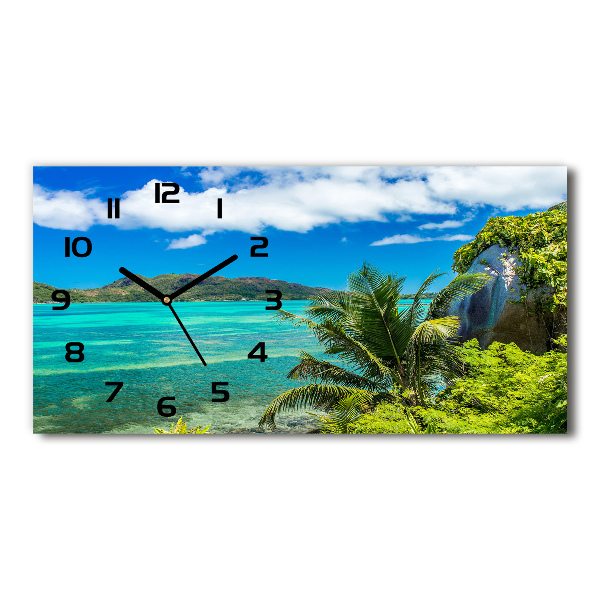 Reloj horizontal Costa de seychelles