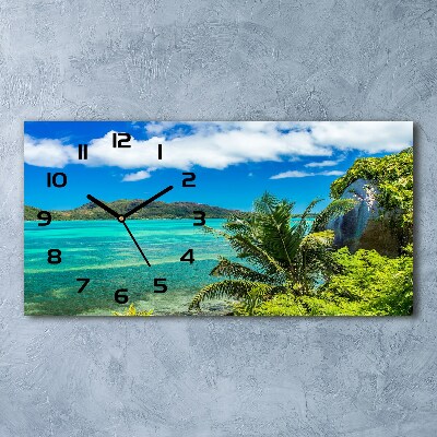 Reloj horizontal Costa de seychelles