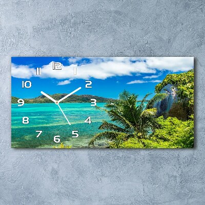 Reloj horizontal Costa de seychelles