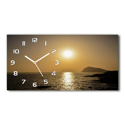 Reloj horizontal Mar al atardecer