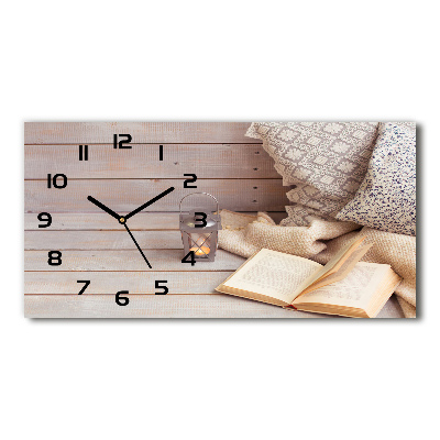 Reloj horizontal Relajarse con un libro