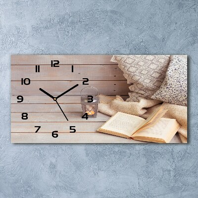 Reloj horizontal Relajarse con un libro