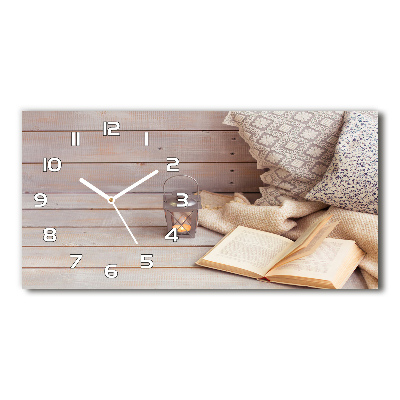 Reloj horizontal Relajarse con un libro