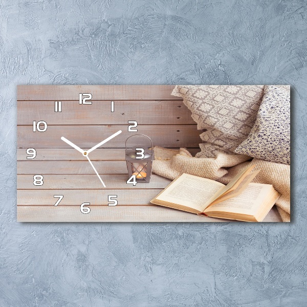 Reloj horizontal Relajarse con un libro