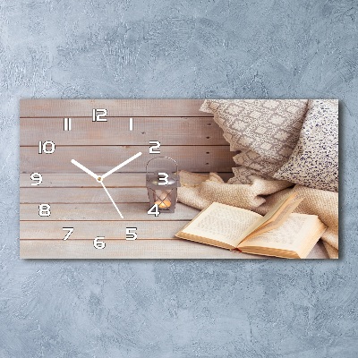 Reloj horizontal Relajarse con un libro