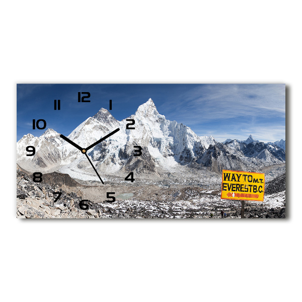 Reloj de cristal horizontal Monte everest