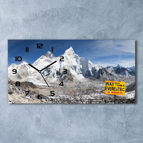 Reloj de cristal horizontal Monte everest