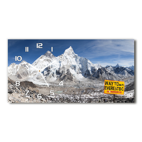 Reloj de cristal horizontal Monte everest