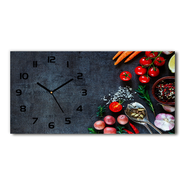 Reloj de cristal horizontal Ingredientes